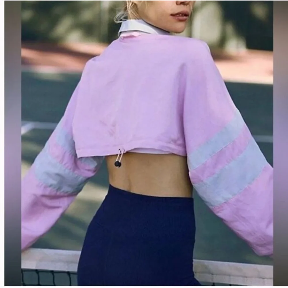 Free People Movement Swift Windbreaker Bolero One Size Pink Cropped Athletic